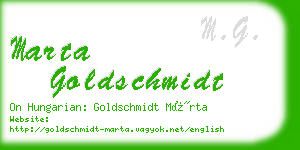 marta goldschmidt business card